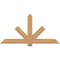 Ekena Millwork Kennewick Timber Gable Bracket, Western Red Cedar, 72"W x 36"H x 5 1/2"D x 5 1/2"F, 12/12 Pitch GBW072X36X0606KEN00SWR - alternate 1